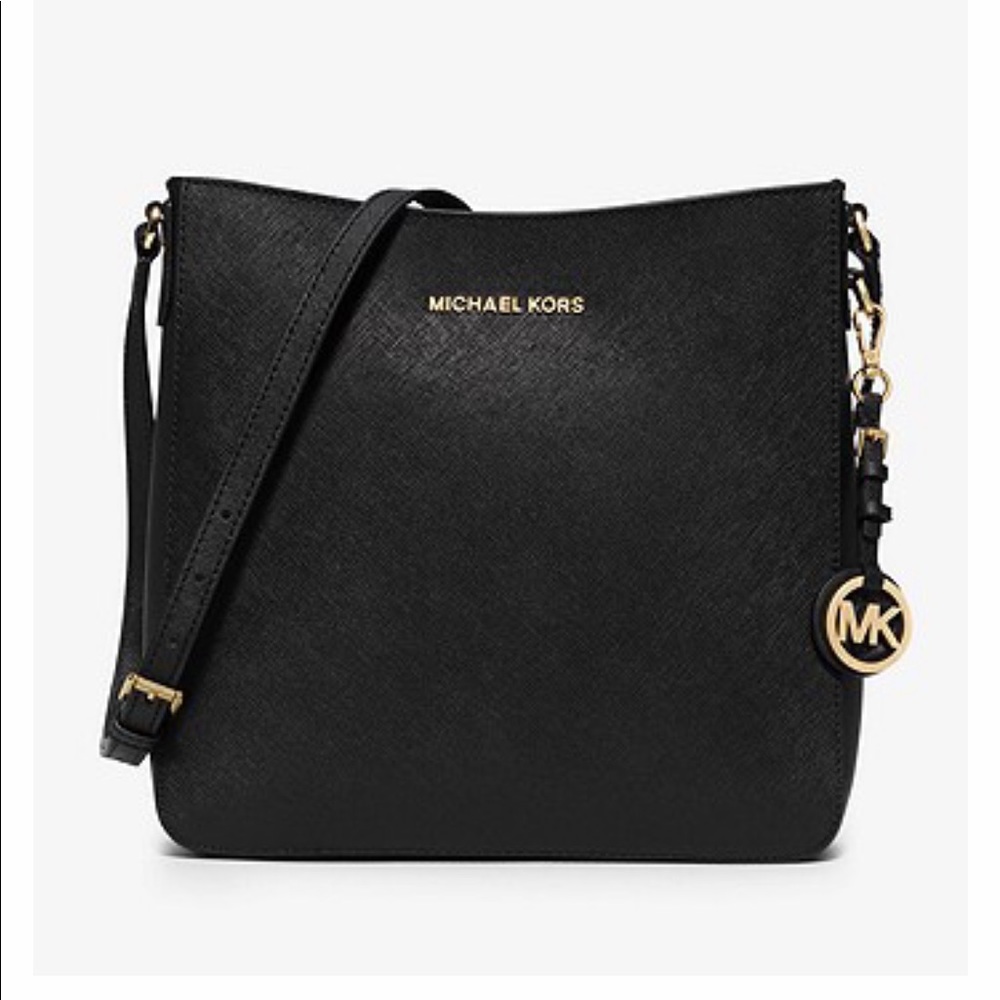 Michael Kors Jet Set Saffiano Leather Messenger